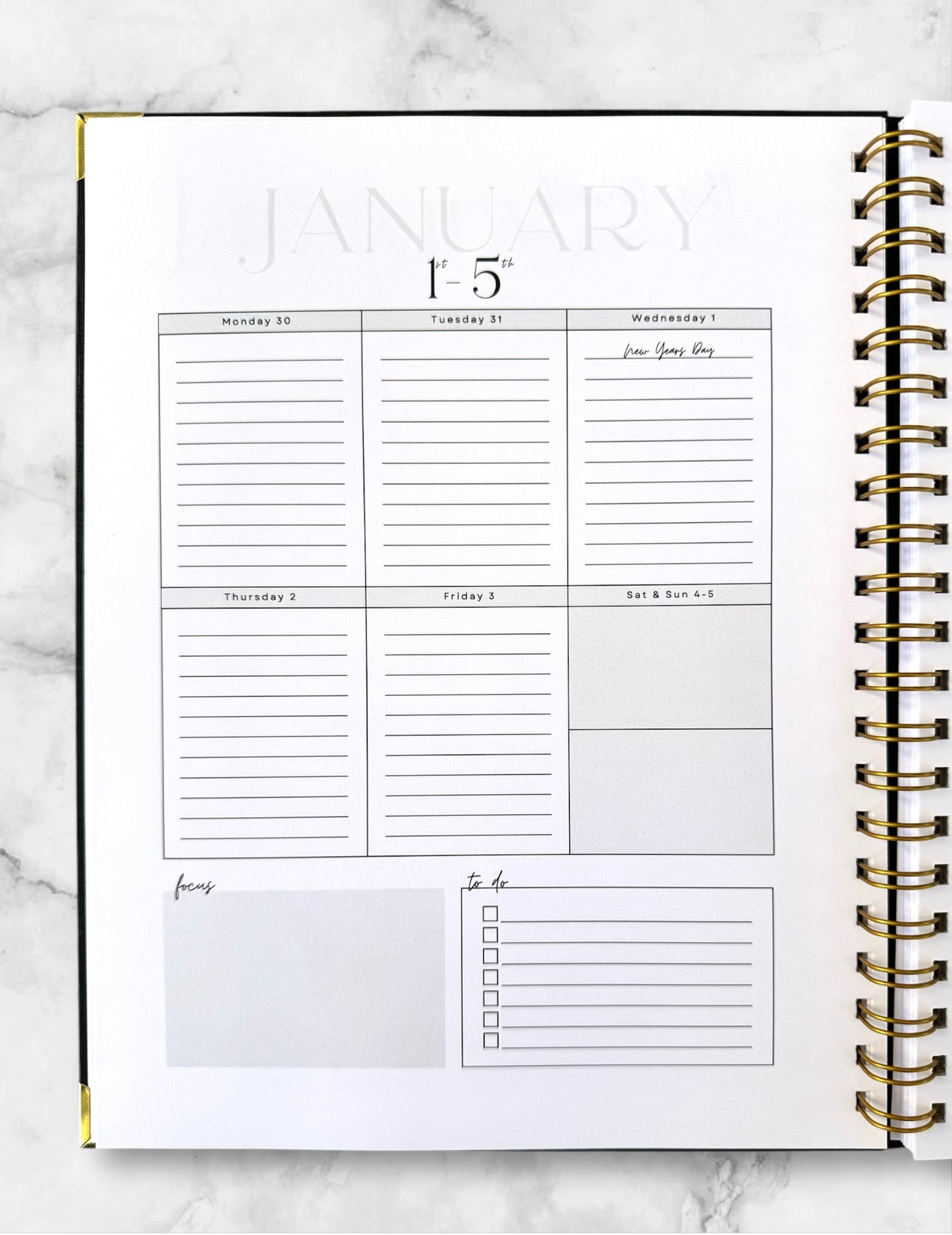 July 2025 - June 2026 Weekly Planner with Inspirational Quotes