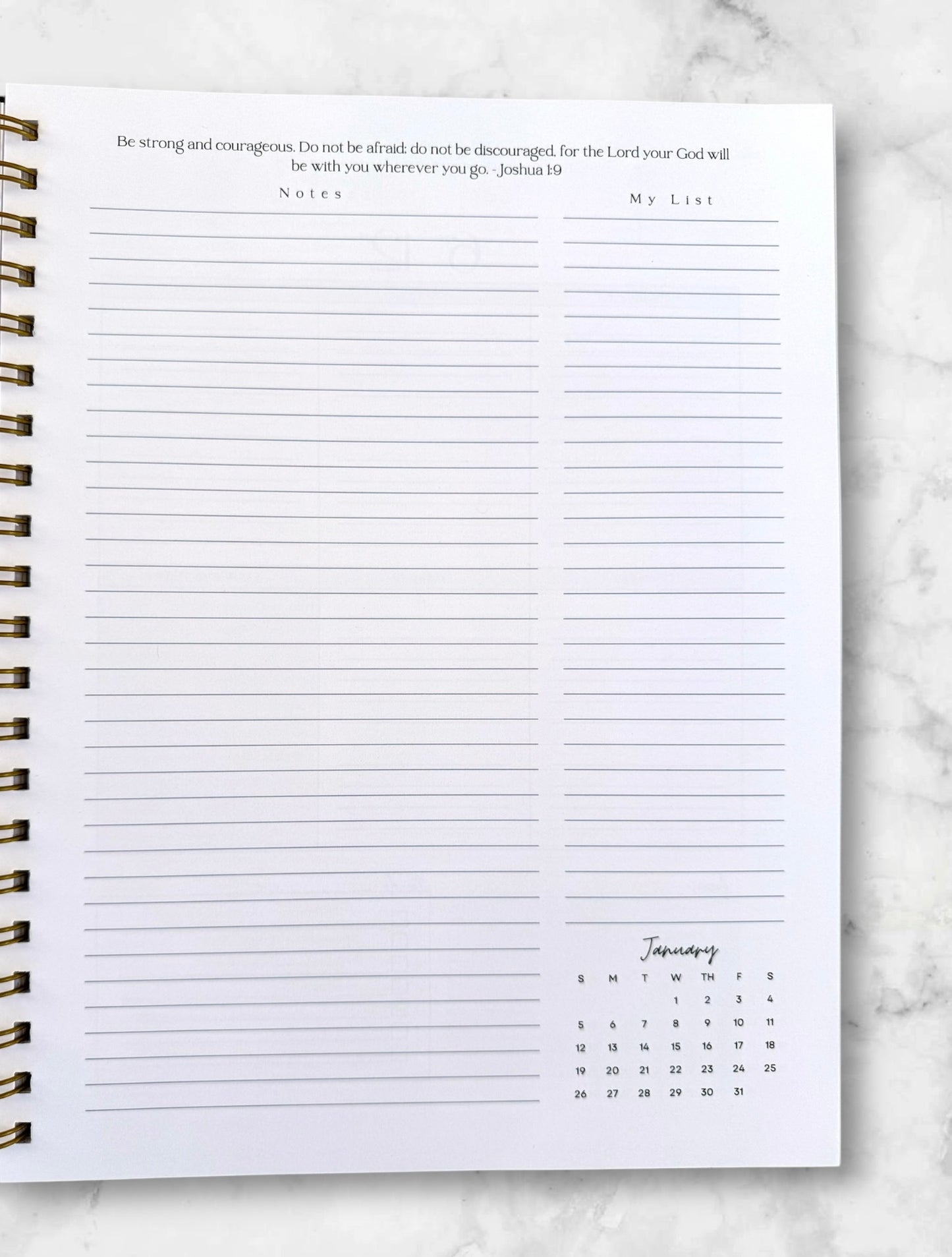 July 2025 - June 2026 Weekly Planner with Inspirational Quotes