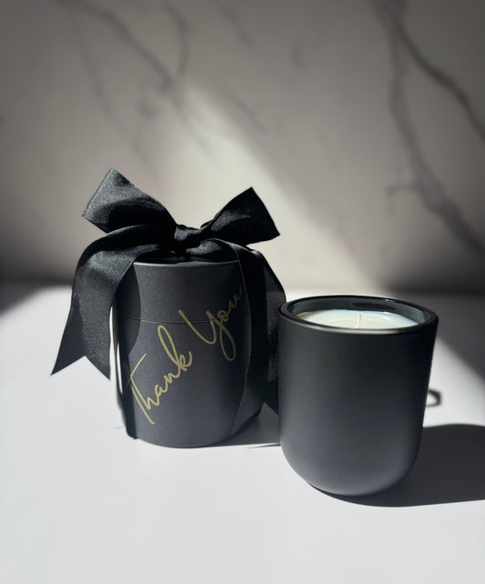 Thank You Candle- Black